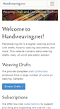 Mobile Screenshot of handweaving.net